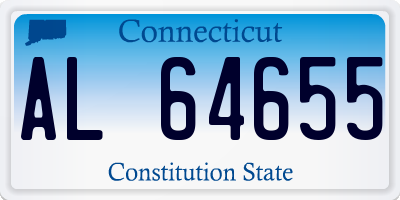 CT license plate AL64655