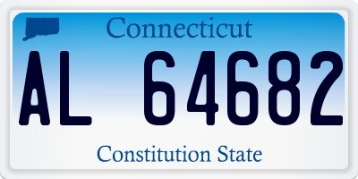 CT license plate AL64682
