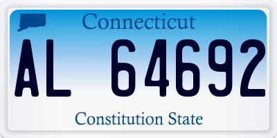CT license plate AL64692