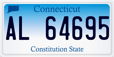 CT license plate AL64695