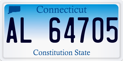 CT license plate AL64705