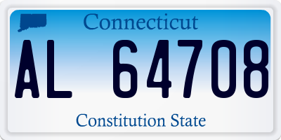CT license plate AL64708