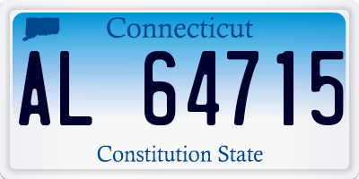 CT license plate AL64715