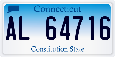 CT license plate AL64716