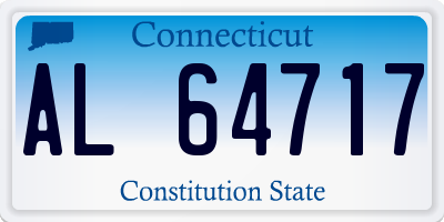 CT license plate AL64717