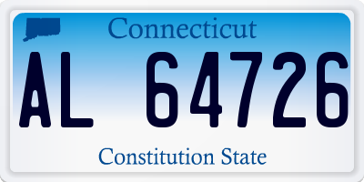 CT license plate AL64726
