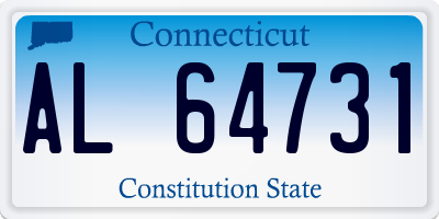 CT license plate AL64731