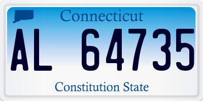 CT license plate AL64735