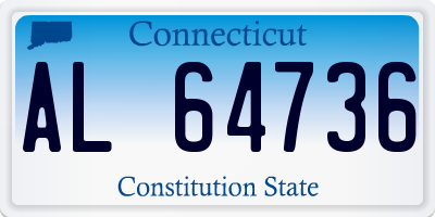 CT license plate AL64736