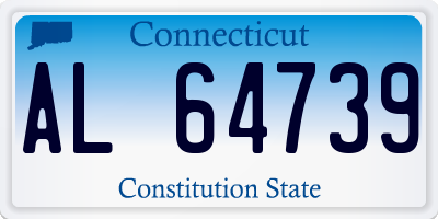 CT license plate AL64739