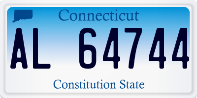 CT license plate AL64744
