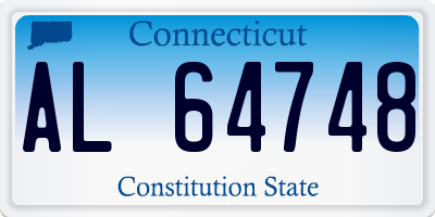 CT license plate AL64748