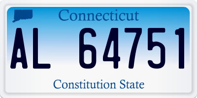 CT license plate AL64751