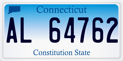 CT license plate AL64762