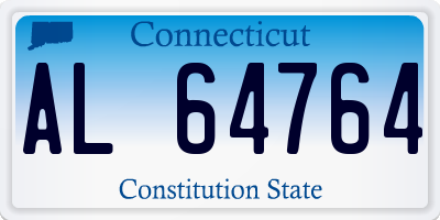 CT license plate AL64764