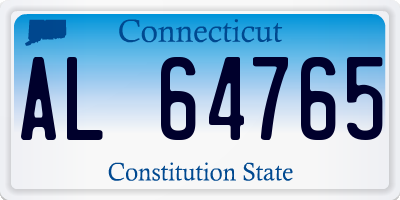 CT license plate AL64765