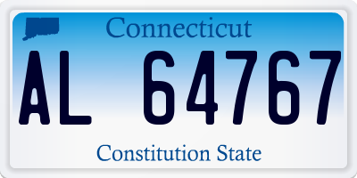 CT license plate AL64767