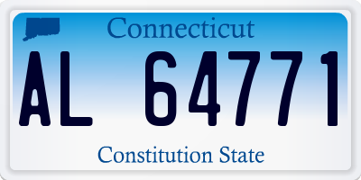 CT license plate AL64771