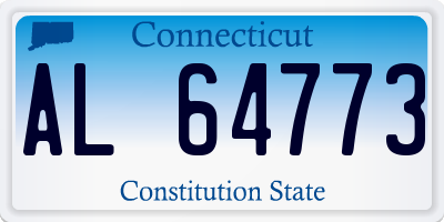 CT license plate AL64773