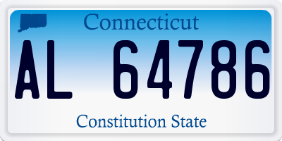 CT license plate AL64786