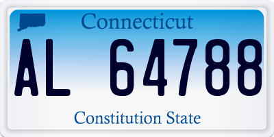 CT license plate AL64788