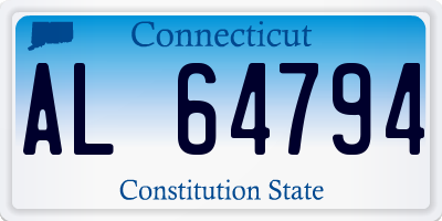 CT license plate AL64794