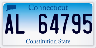 CT license plate AL64795