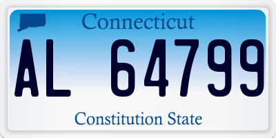 CT license plate AL64799