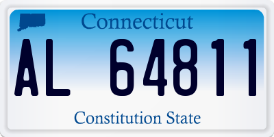 CT license plate AL64811
