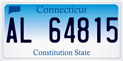 CT license plate AL64815