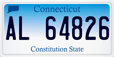 CT license plate AL64826