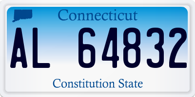 CT license plate AL64832