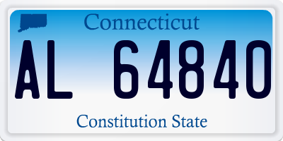 CT license plate AL64840