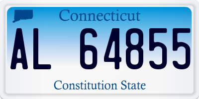 CT license plate AL64855