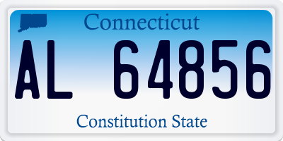 CT license plate AL64856