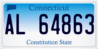 CT license plate AL64863