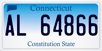 CT license plate AL64866