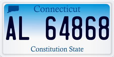 CT license plate AL64868