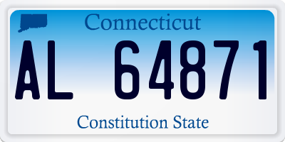 CT license plate AL64871