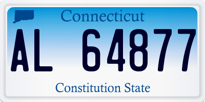 CT license plate AL64877