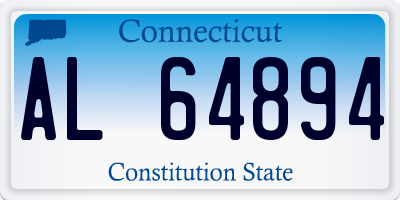 CT license plate AL64894