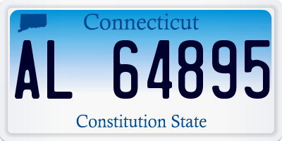 CT license plate AL64895