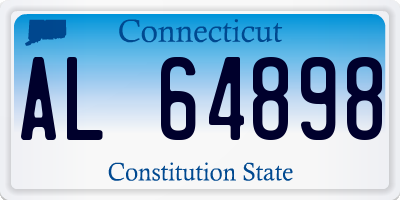 CT license plate AL64898