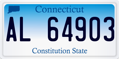 CT license plate AL64903