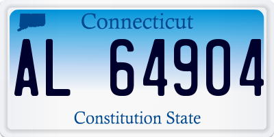 CT license plate AL64904