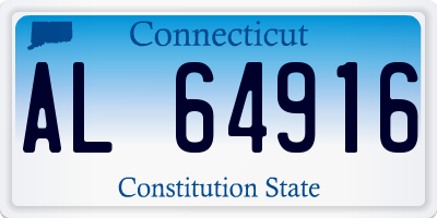 CT license plate AL64916