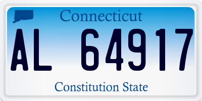 CT license plate AL64917