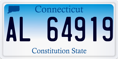 CT license plate AL64919