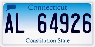 CT license plate AL64926