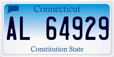 CT license plate AL64929